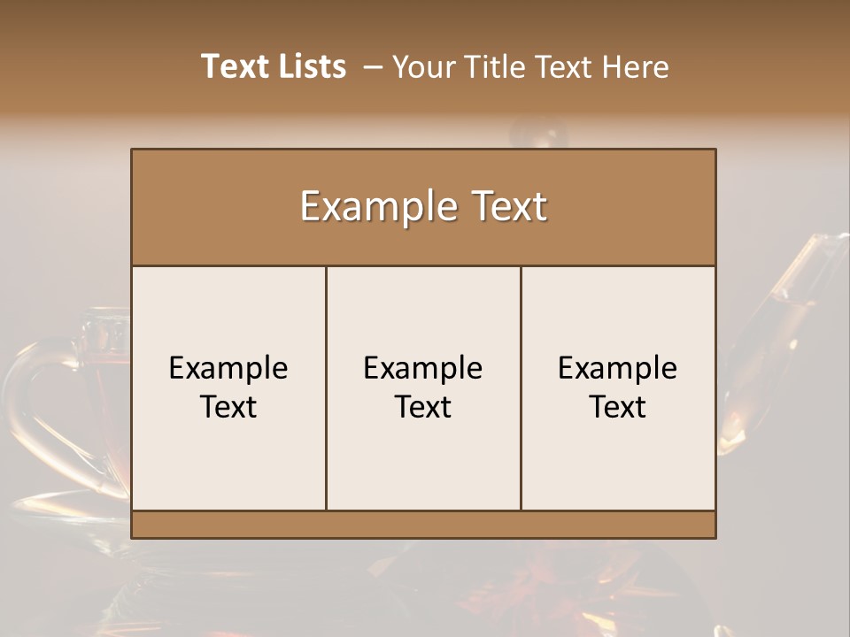 Ceremony Leaf Glass PowerPoint Template
