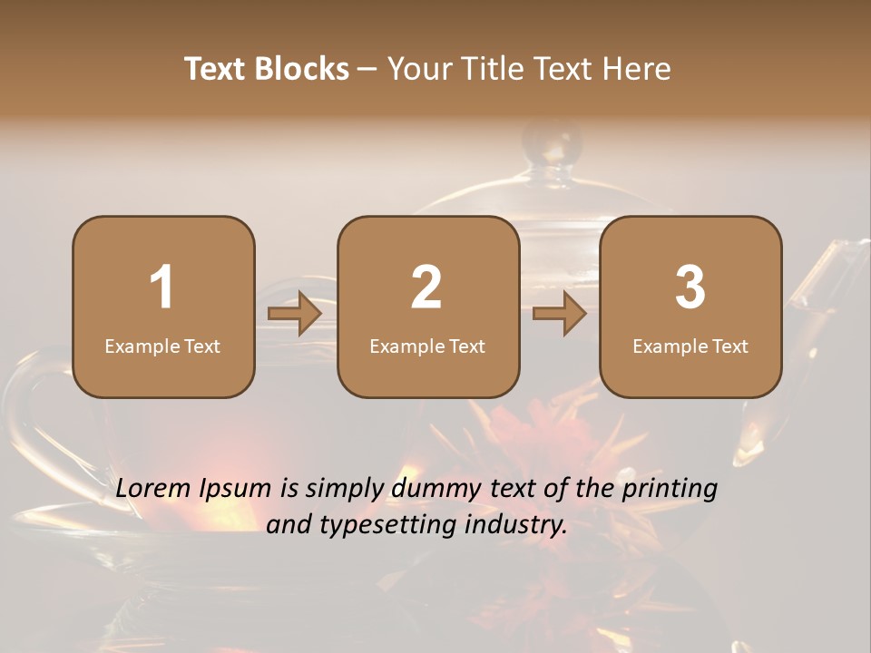 Ceremony Leaf Glass PowerPoint Template
