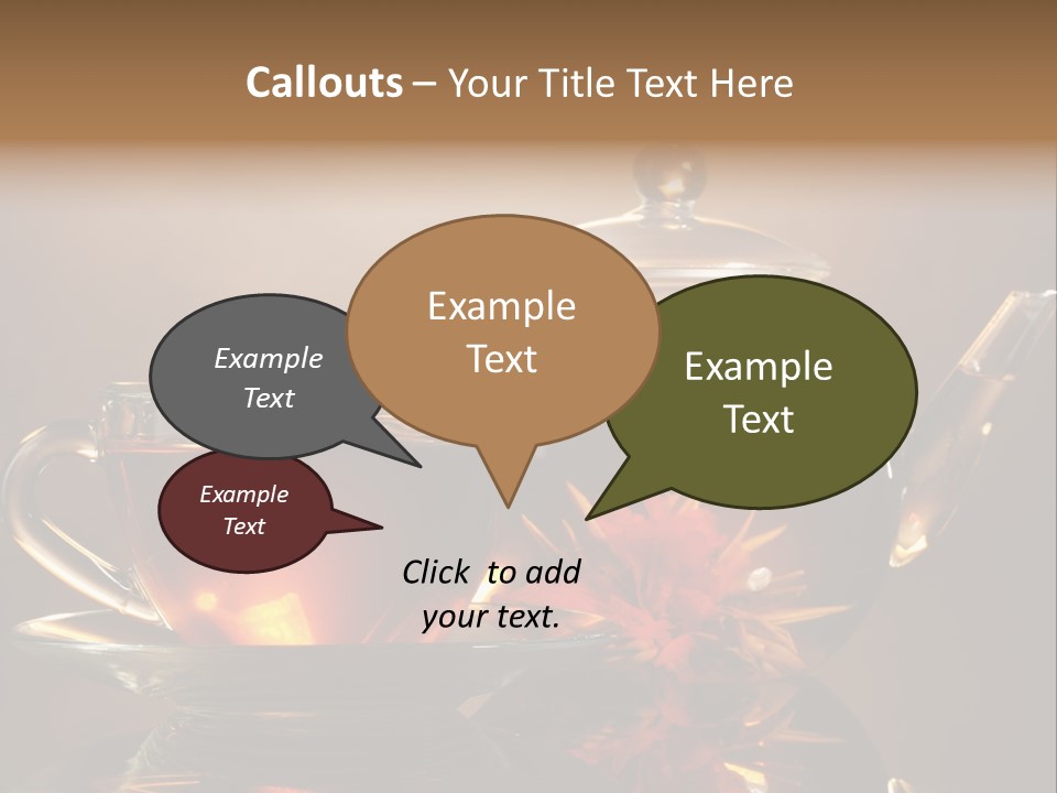 Ceremony Leaf Glass PowerPoint Template