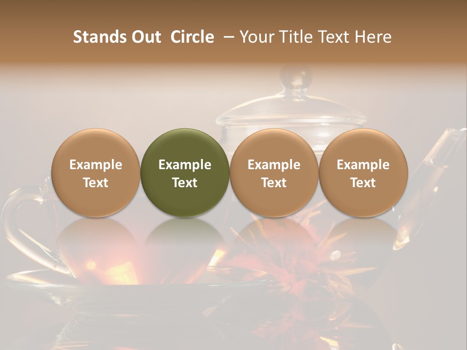 Ceremony Leaf Glass PowerPoint Template