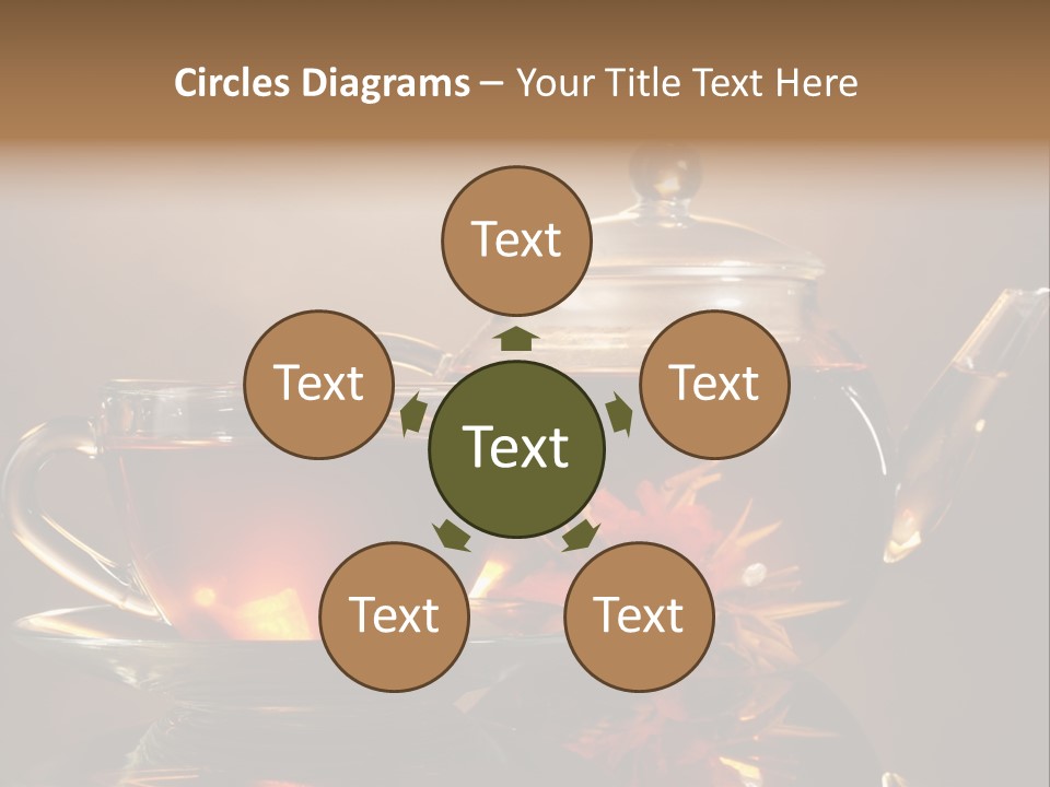 Ceremony Leaf Glass PowerPoint Template