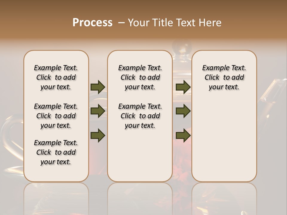Ceremony Leaf Glass PowerPoint Template