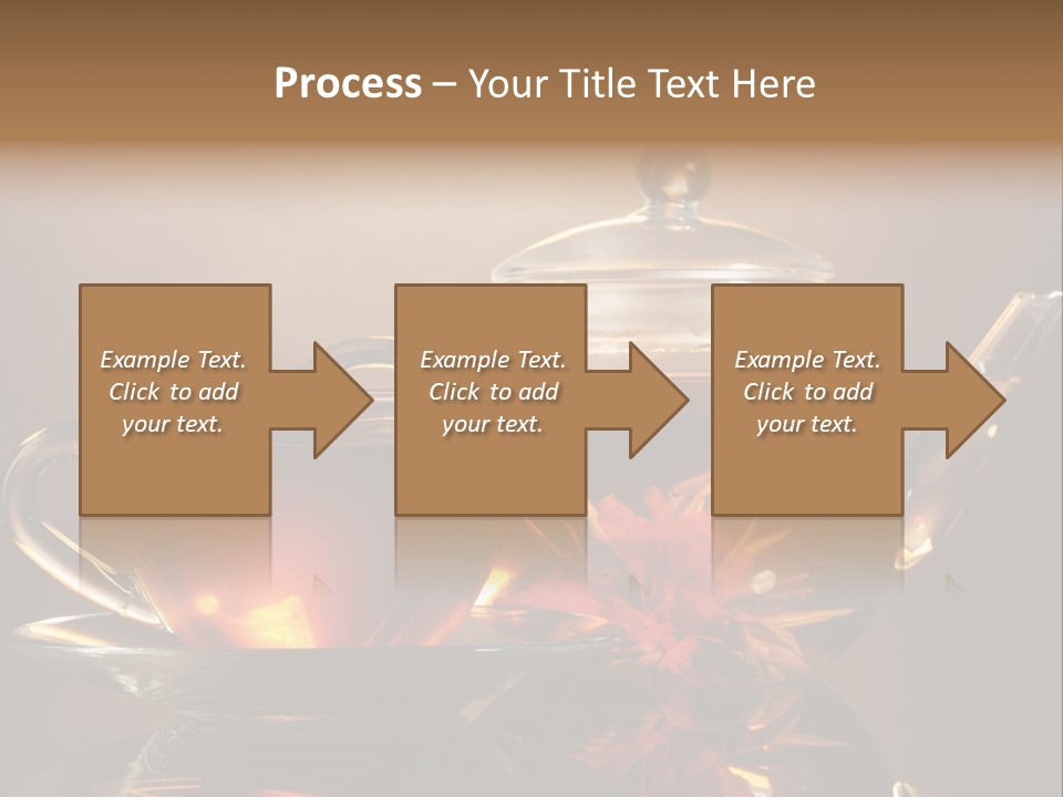 Ceremony Leaf Glass PowerPoint Template