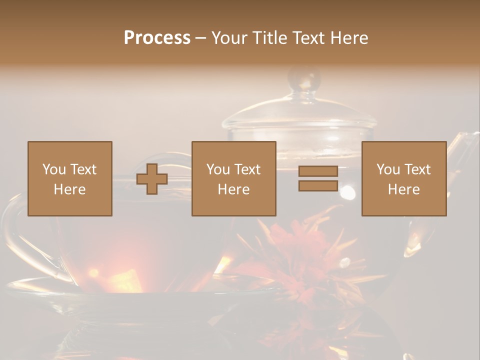 Ceremony Leaf Glass PowerPoint Template