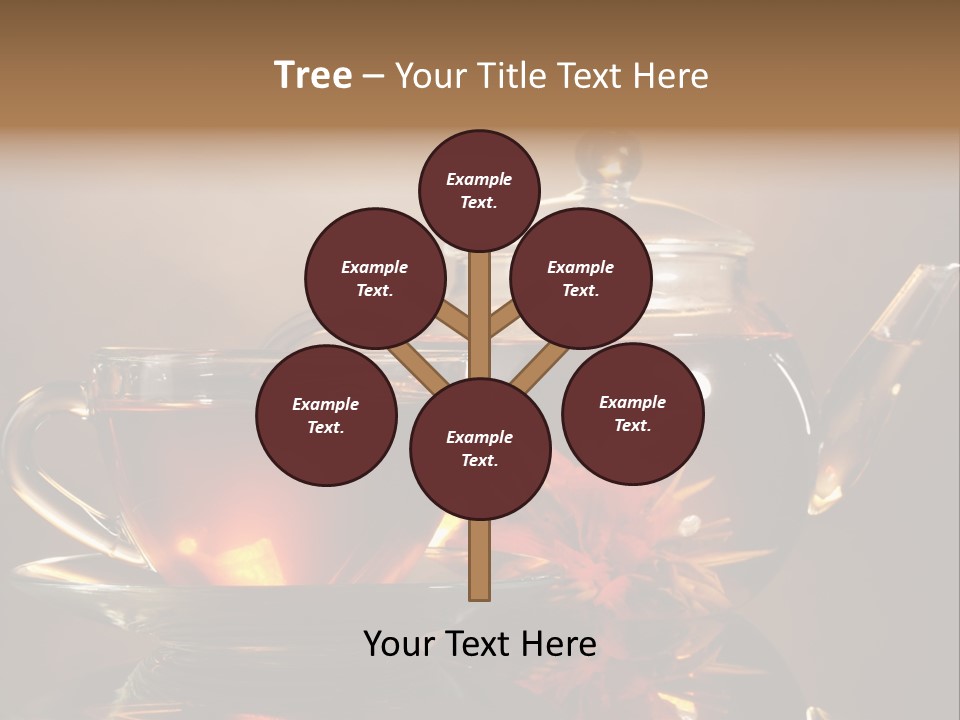 Ceremony Leaf Glass PowerPoint Template