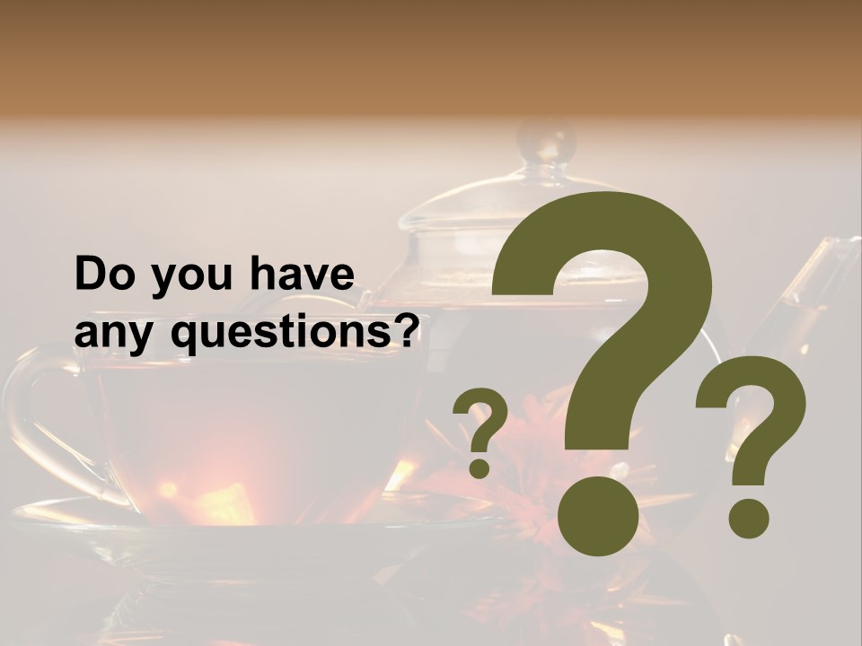 Ceremony Leaf Glass PowerPoint Template