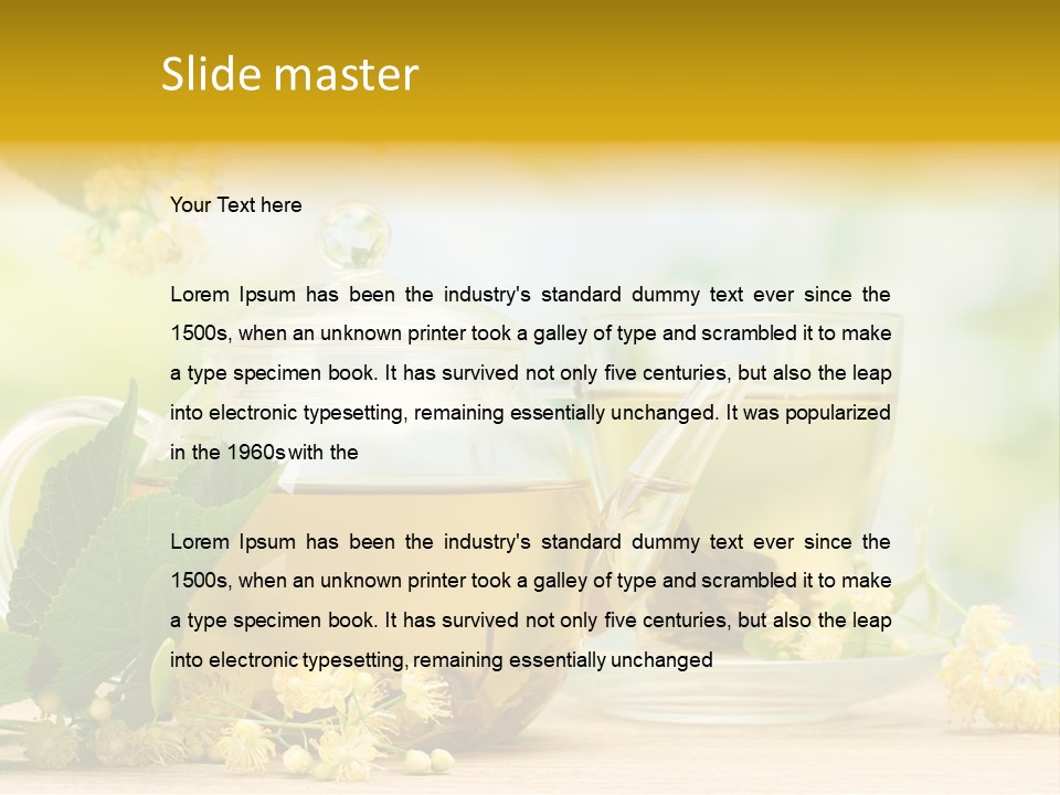 Relaxing Therapy Blue PowerPoint Template