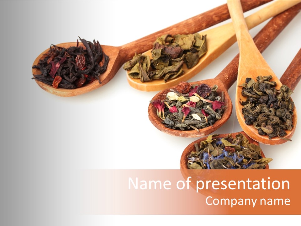 Drink Leaf Ceylon PowerPoint Template