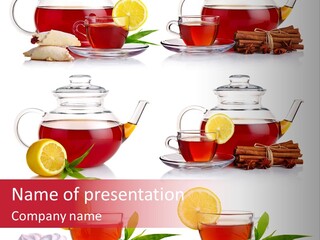 Orange Teapot Backgrounds PowerPoint Template
