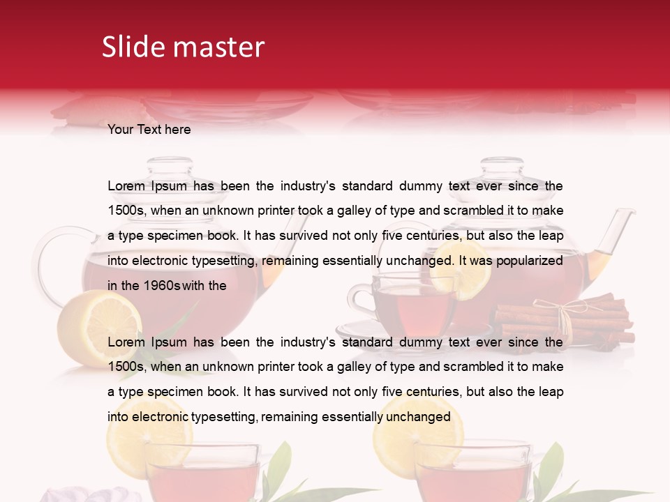 Orange Teapot Backgrounds PowerPoint Template