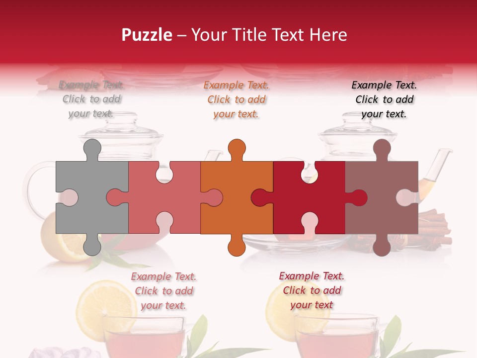 Orange Teapot Backgrounds PowerPoint Template