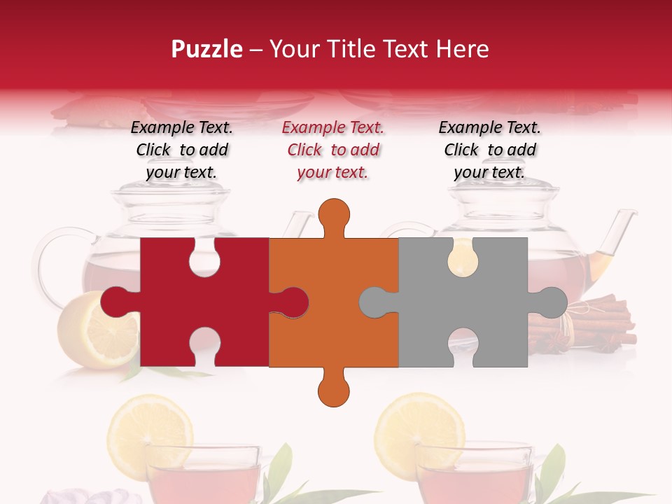 Orange Teapot Backgrounds PowerPoint Template