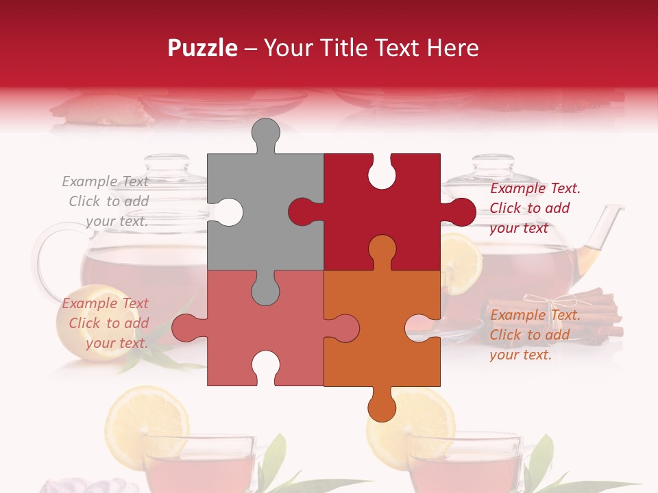 Orange Teapot Backgrounds PowerPoint Template