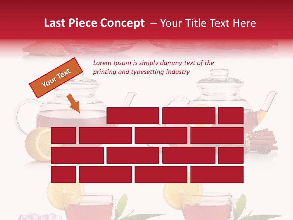 Orange Teapot Backgrounds PowerPoint Template