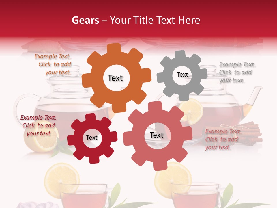 Orange Teapot Backgrounds PowerPoint Template