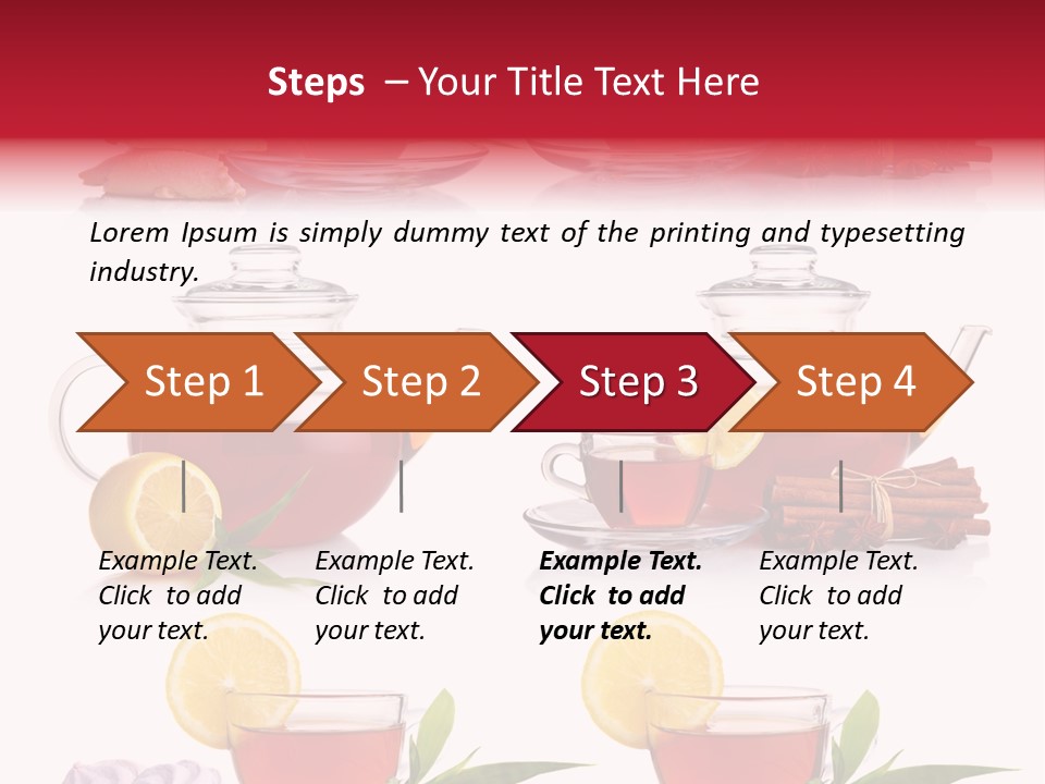 Orange Teapot Backgrounds PowerPoint Template