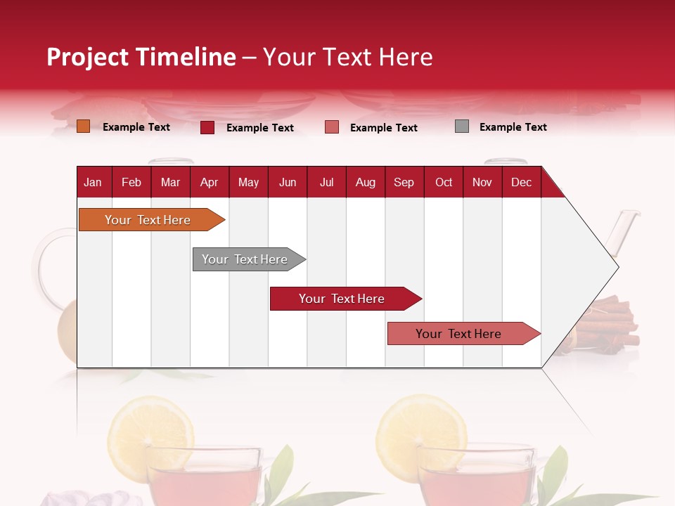 Orange Teapot Backgrounds PowerPoint Template
