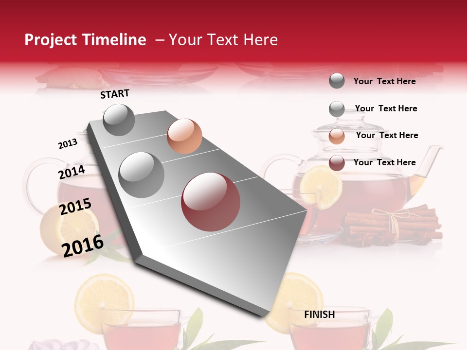 Orange Teapot Backgrounds PowerPoint Template