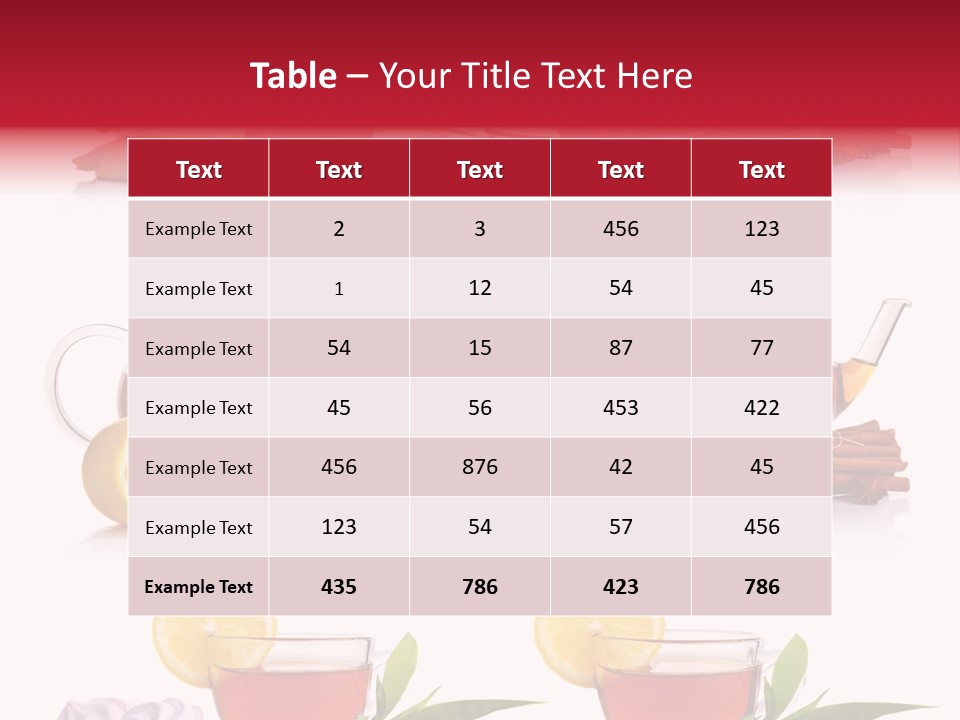 Orange Teapot Backgrounds PowerPoint Template