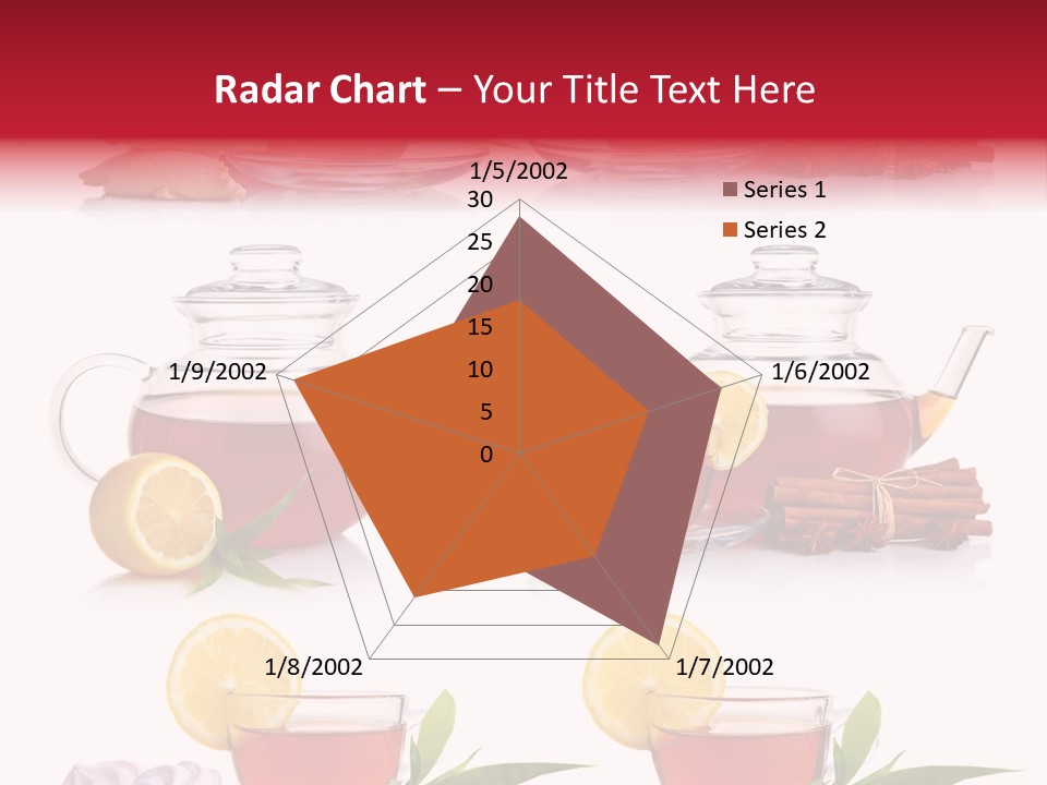 Orange Teapot Backgrounds PowerPoint Template