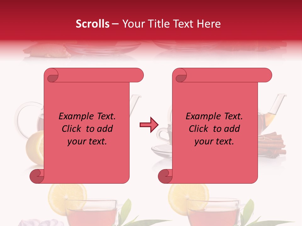 Orange Teapot Backgrounds PowerPoint Template