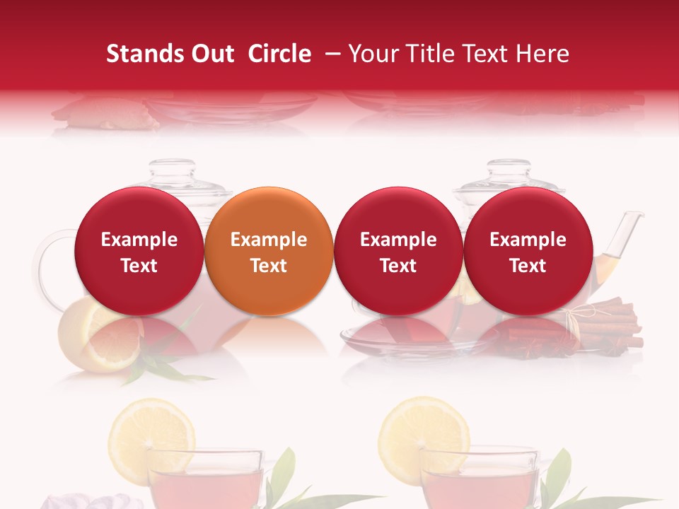 Orange Teapot Backgrounds PowerPoint Template