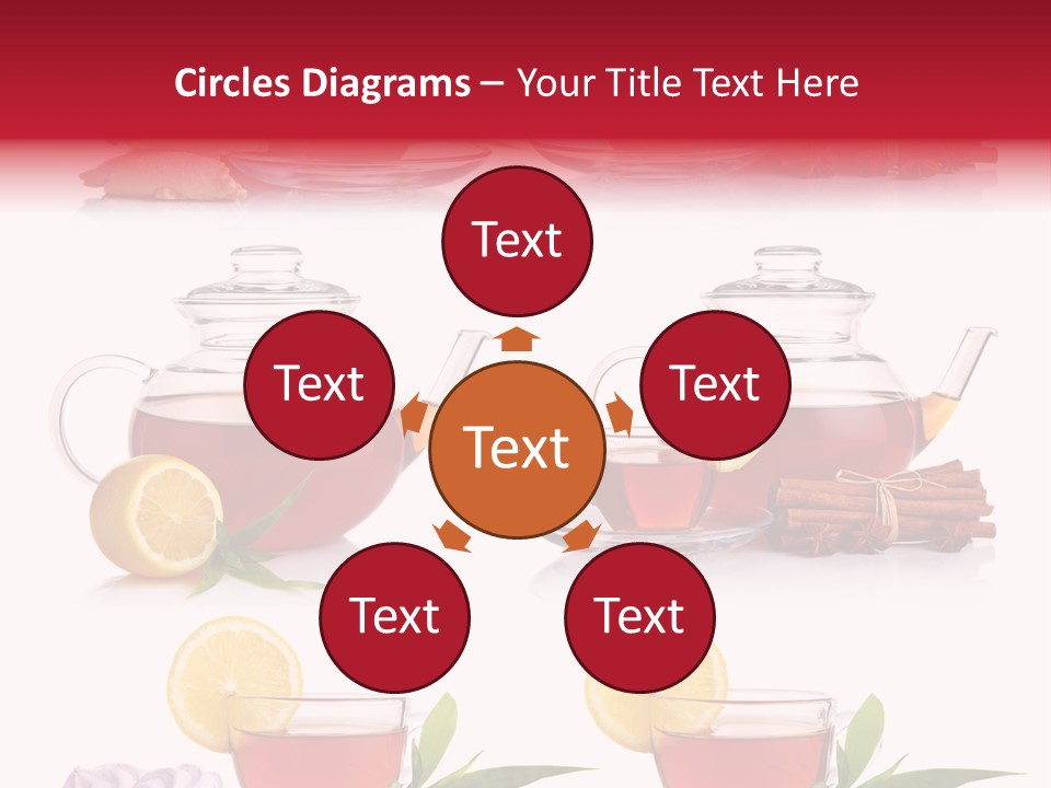 Orange Teapot Backgrounds PowerPoint Template