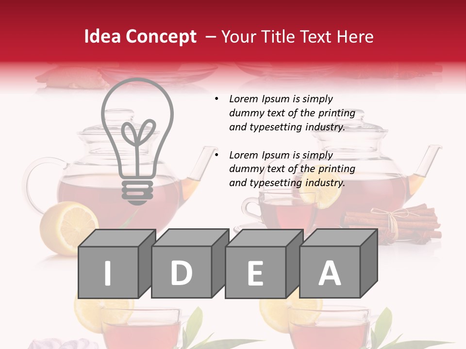 Orange Teapot Backgrounds PowerPoint Template