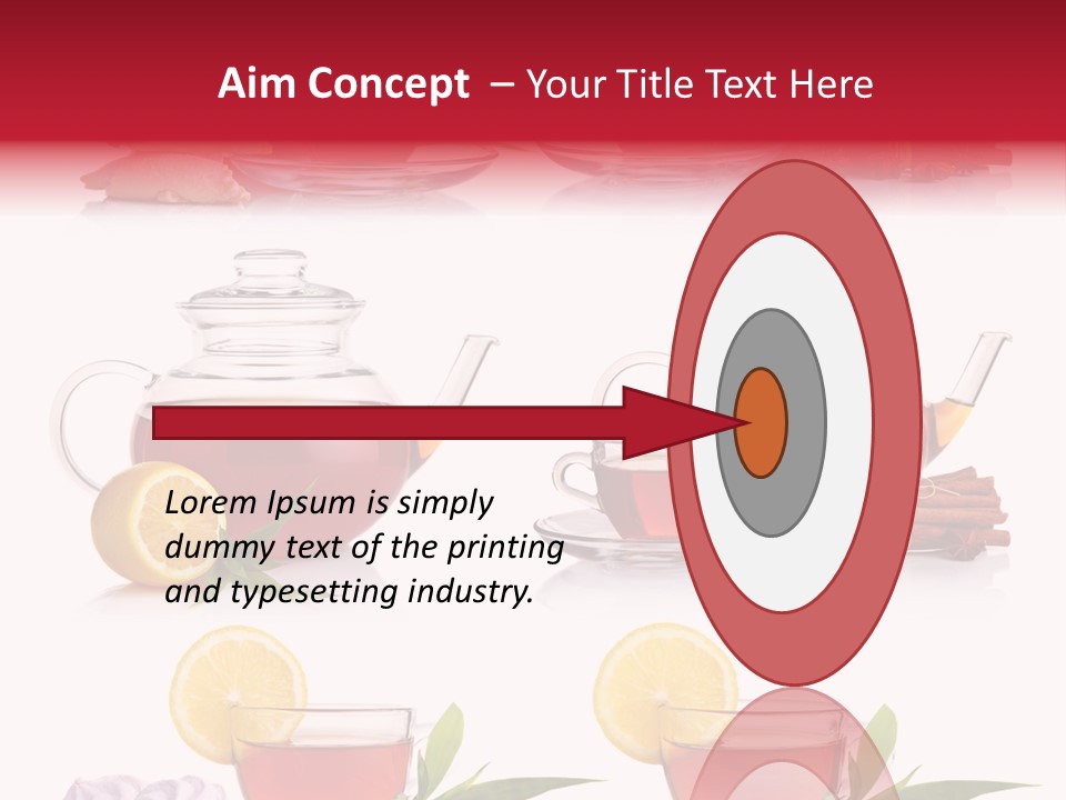 Orange Teapot Backgrounds PowerPoint Template