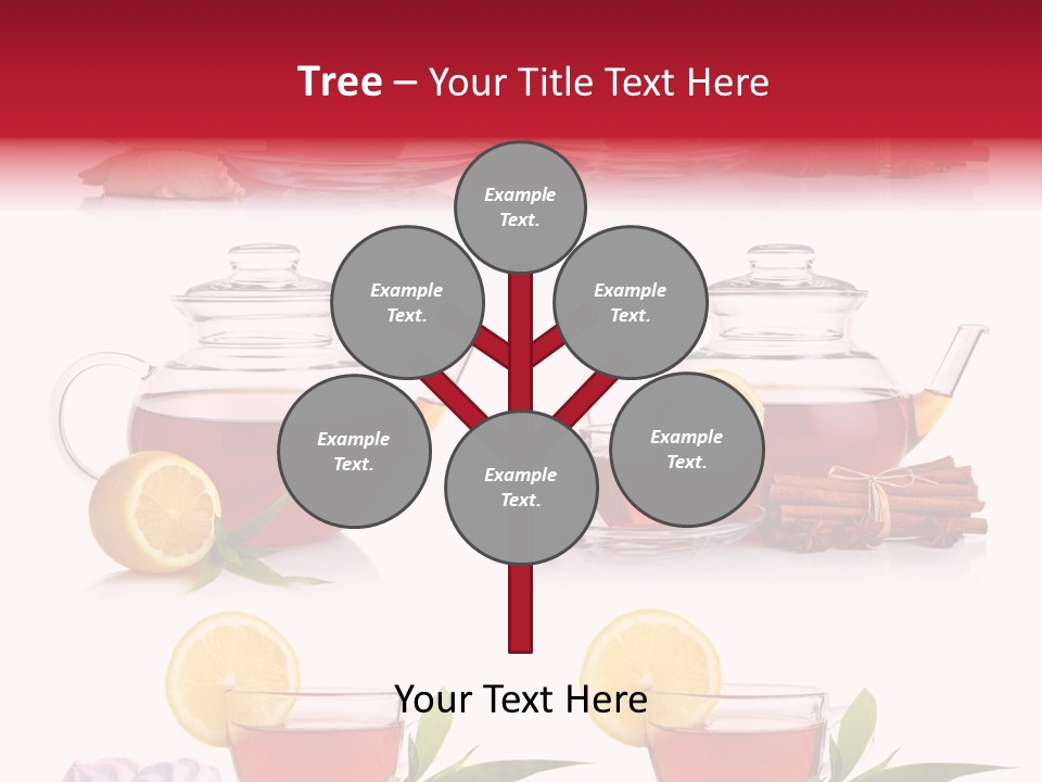 Orange Teapot Backgrounds PowerPoint Template