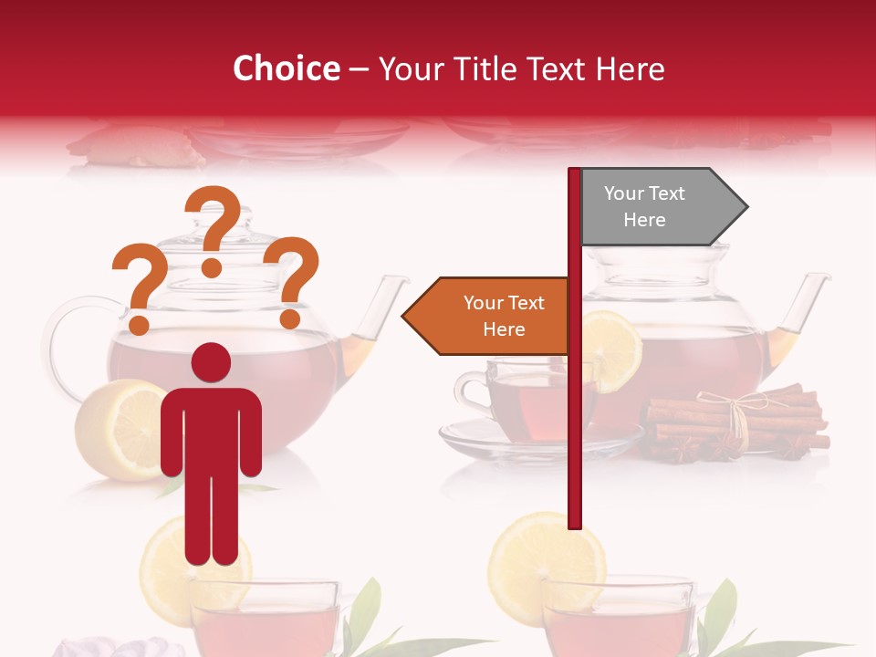 Orange Teapot Backgrounds PowerPoint Template