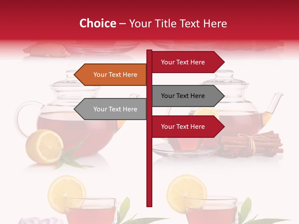 Orange Teapot Backgrounds PowerPoint Template