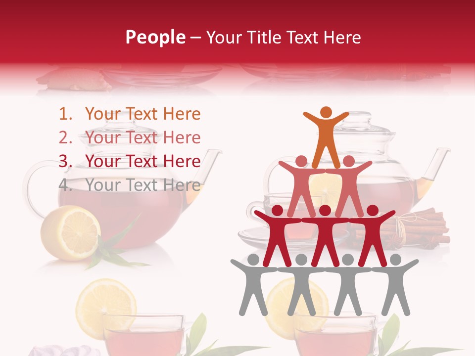 Orange Teapot Backgrounds PowerPoint Template