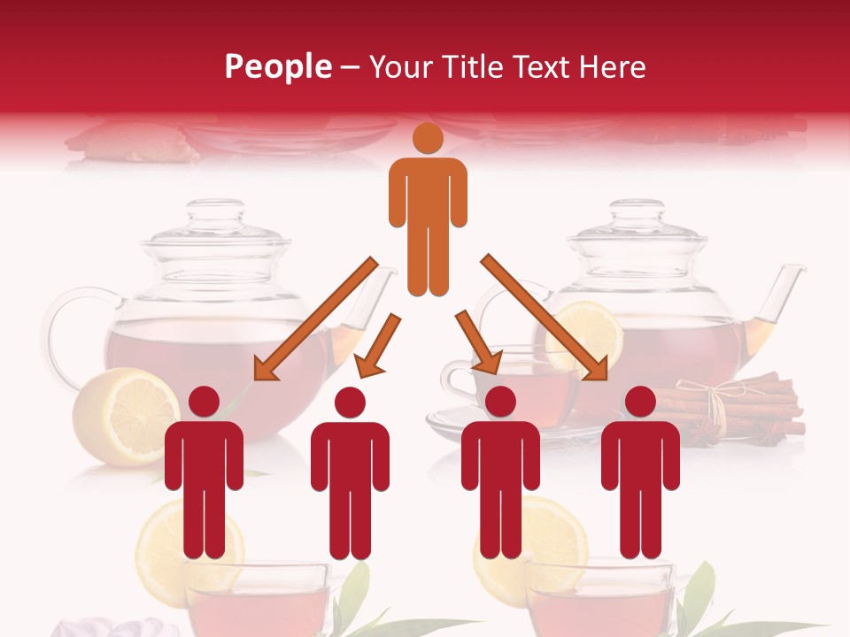 Orange Teapot Backgrounds PowerPoint Template