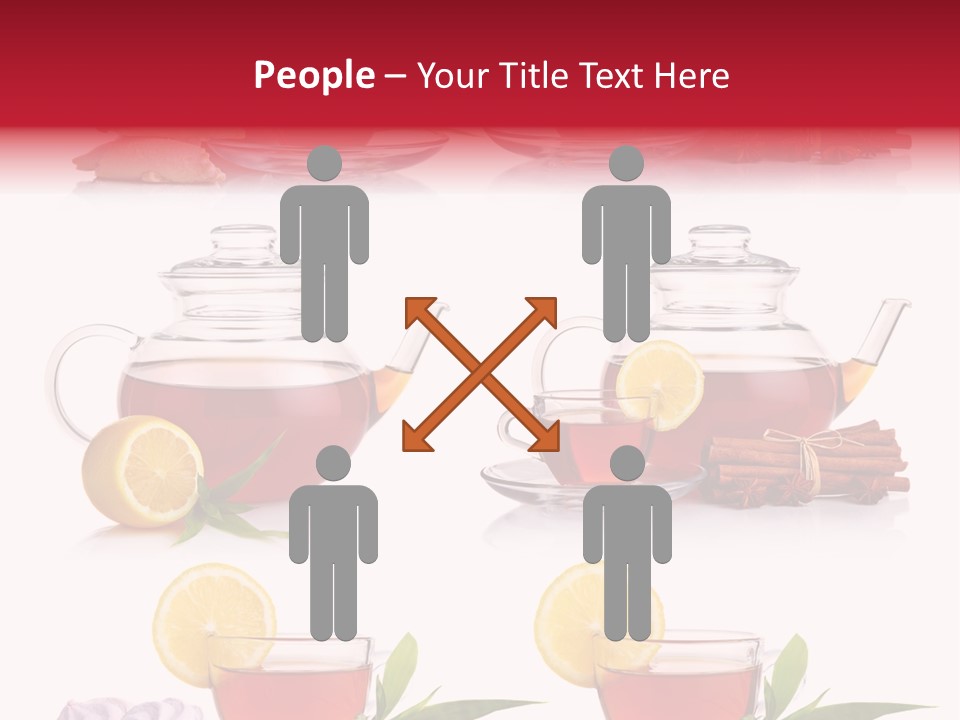 Orange Teapot Backgrounds PowerPoint Template