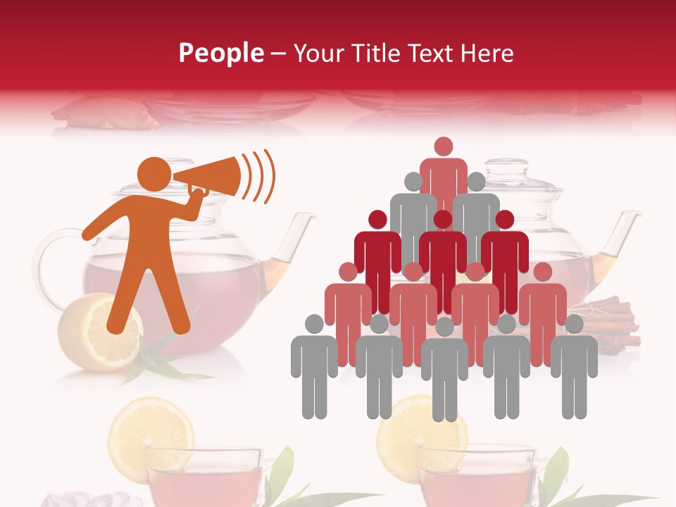 Orange Teapot Backgrounds PowerPoint Template