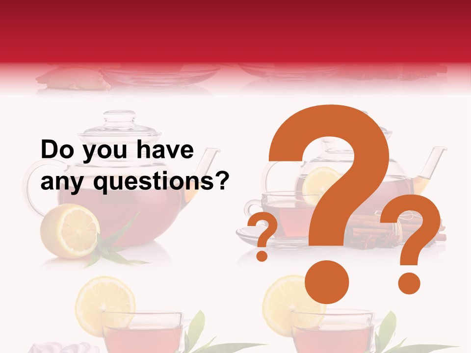 Orange Teapot Backgrounds PowerPoint Template