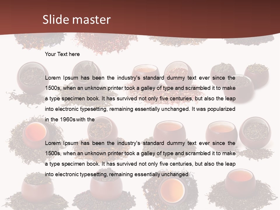 Yellow Cup Exotic PowerPoint Template