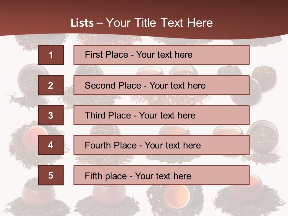 Yellow Cup Exotic PowerPoint Template