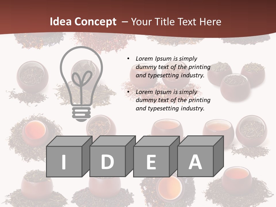 Yellow Cup Exotic PowerPoint Template