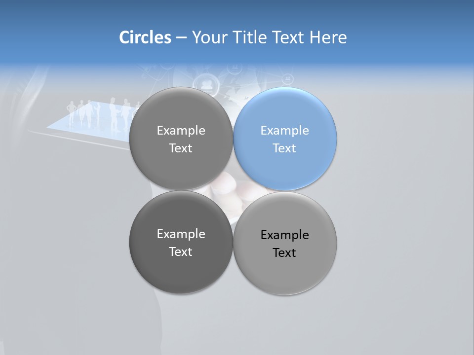 Slim Tool Holding PowerPoint Template