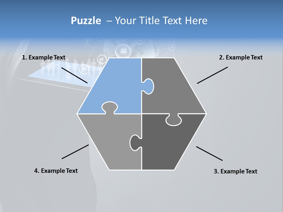 Slim Tool Holding PowerPoint Template