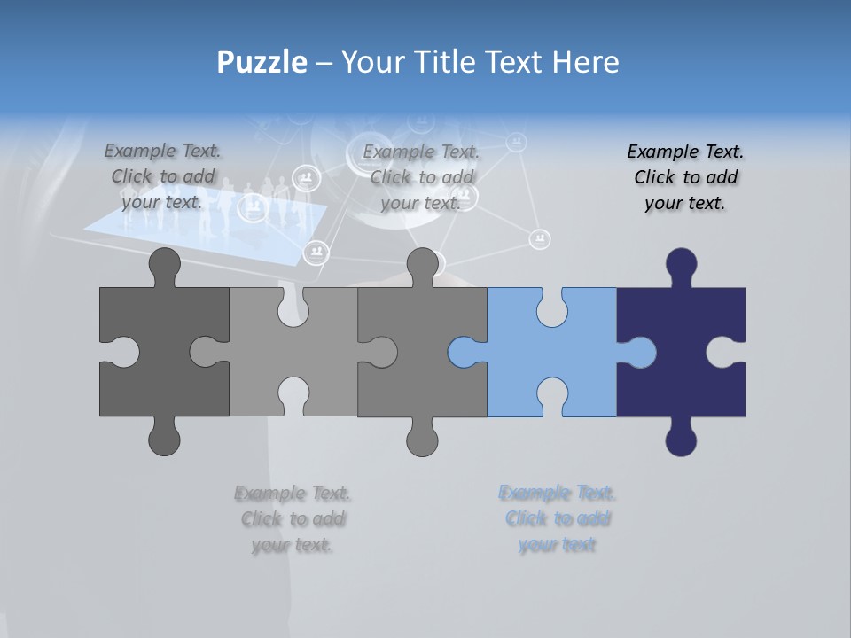 Slim Tool Holding PowerPoint Template