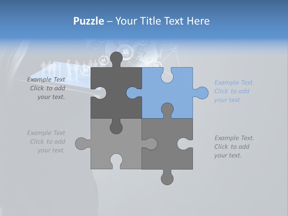 Slim Tool Holding PowerPoint Template