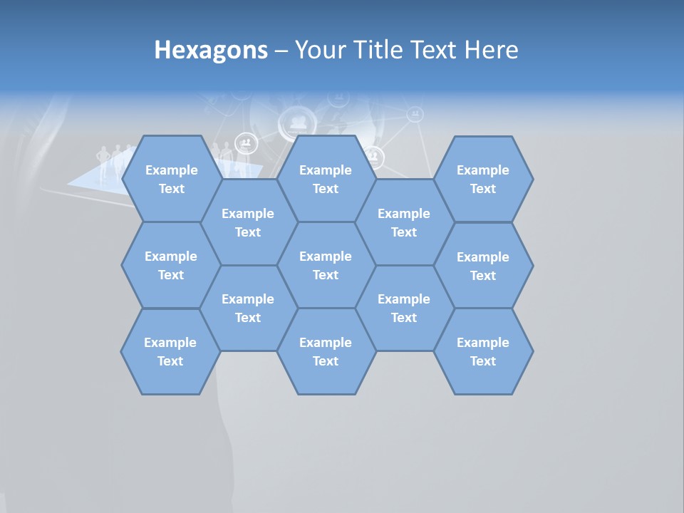 Slim Tool Holding PowerPoint Template