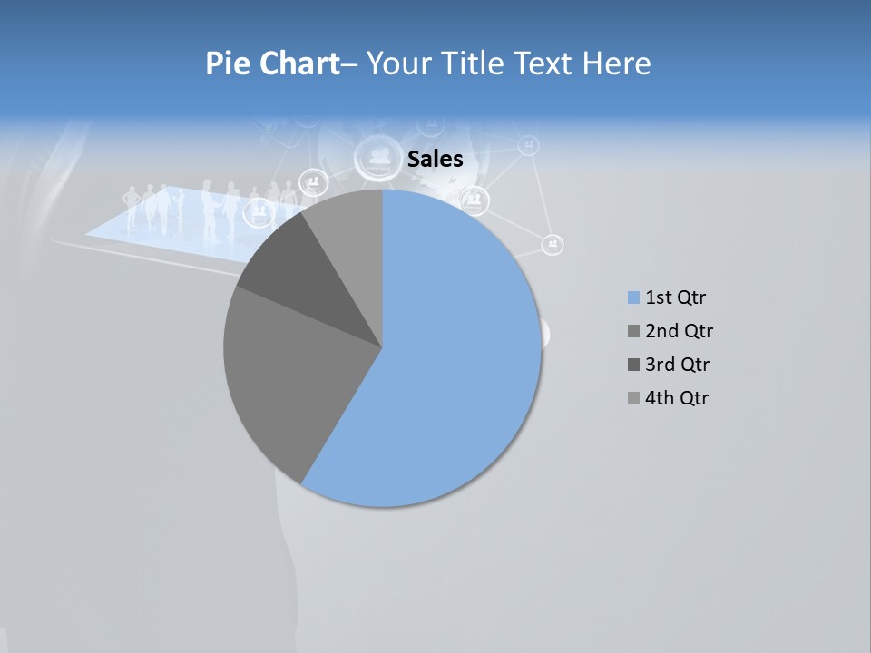 Slim Tool Holding PowerPoint Template