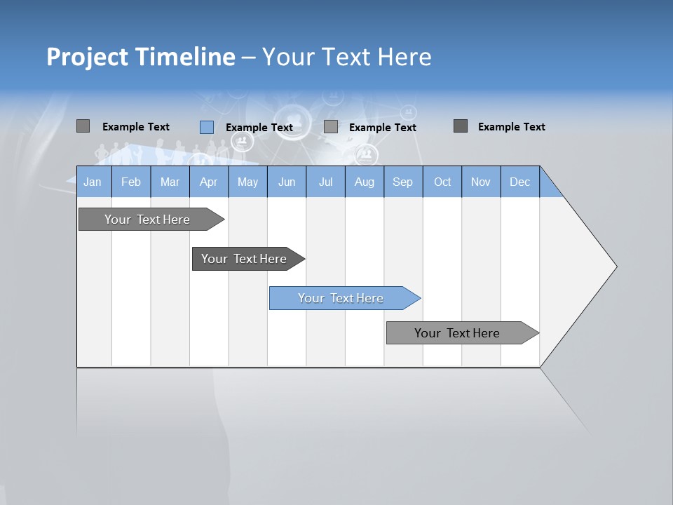Slim Tool Holding PowerPoint Template