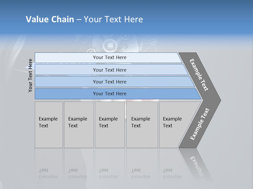 Slim Tool Holding PowerPoint Template