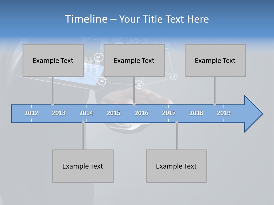 Slim Tool Holding PowerPoint Template
