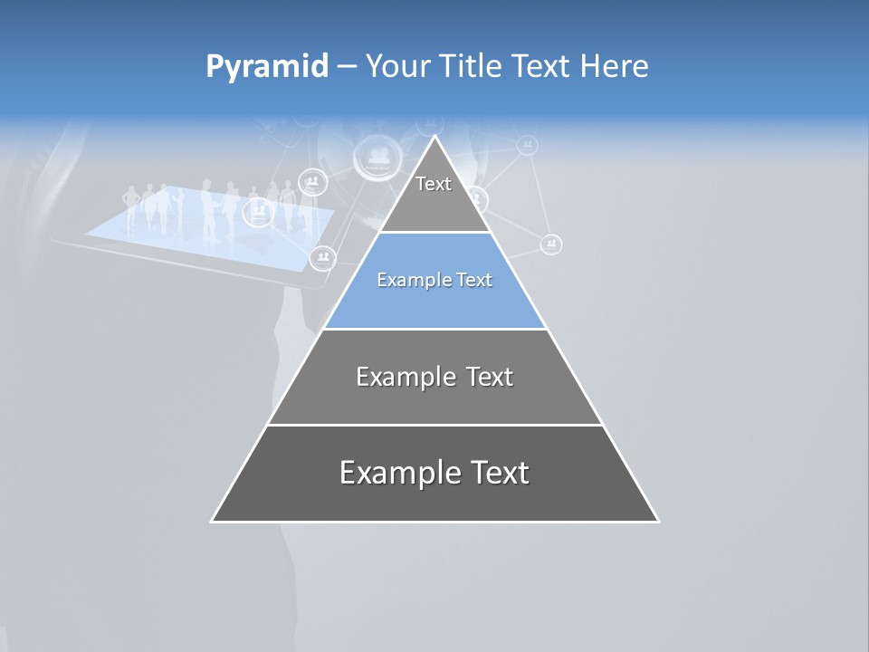 Slim Tool Holding PowerPoint Template